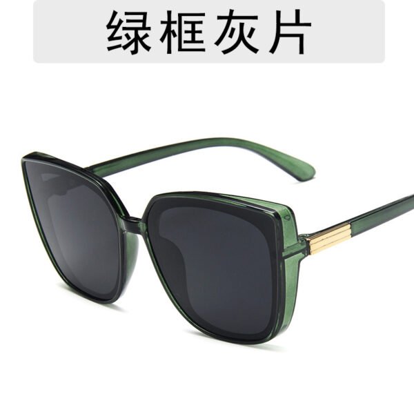 Designer Cat Eye Sunglasses Woman Vintage Black Mirror Sun Glasses For Fashion Big Frame Cool Sexy Female Oculos - Image 19