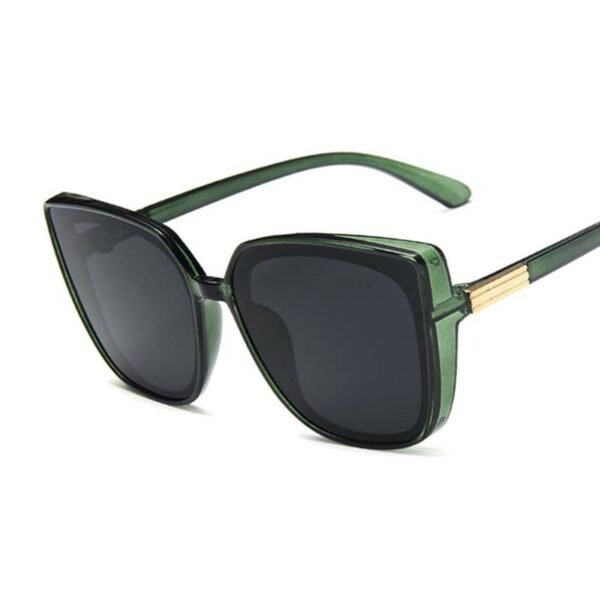Designer Cat Eye Sunglasses Woman Vintage Black Mirror Sun Glasses For Fashion Big Frame Cool Sexy Female Oculos - Image 15