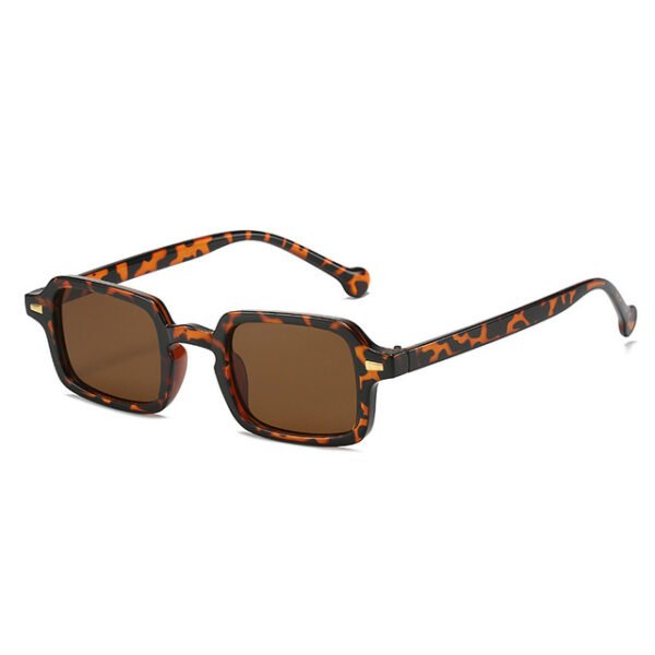 Fashion Square Sunglasses Women Retro Rivets Decoration Gradient Shades UV400 Men Leopard Blue Sun Glasses - Image 15