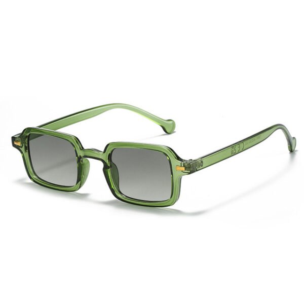 Fashion Square Sunglasses Women Retro Rivets Decoration Gradient Shades UV400 Men Leopard Blue Sun Glasses - Image 8