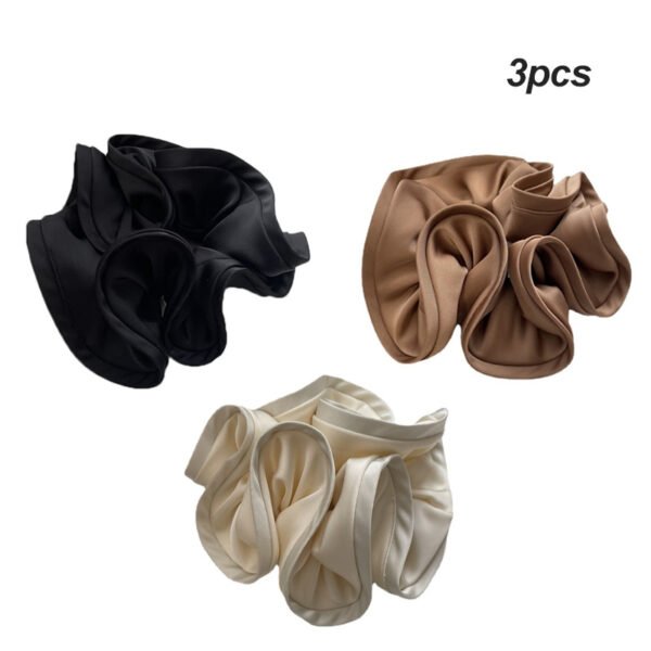 1/2/3pc Silk Oversized Scrunchies Women Elastic Hair Bands Ponytail Holder Rubber Band Elegant Satin Hair Rope Hair Accessory - Image 7
