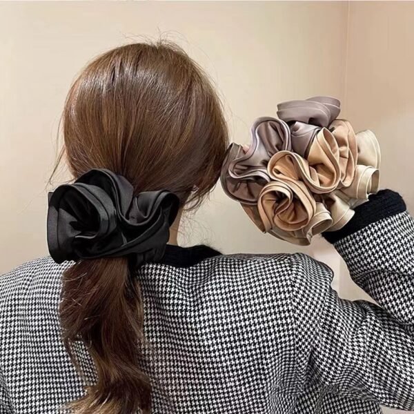 1/2/3pc Silk Oversized Scrunchies Women Elastic Hair Bands Ponytail Holder Rubber Band Elegant Satin Hair Rope Hair Accessory - Image 29