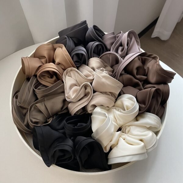 1/2/3pc Silk Oversized Scrunchies Women Elastic Hair Bands Ponytail Holder Rubber Band Elegant Satin Hair Rope Hair Accessory - Image 30