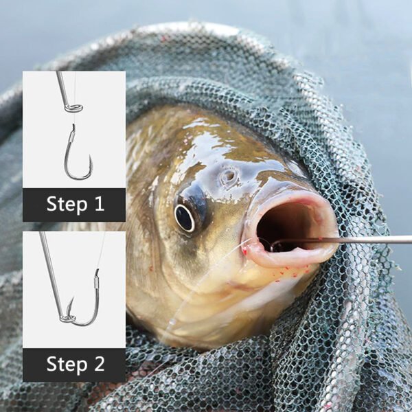 Fishing Blind Poking Fishhook Remover Deep Throat Stainless Steel Unhooking Remover Fish Extractor Deep Throat Stainless Steel U - Image 3