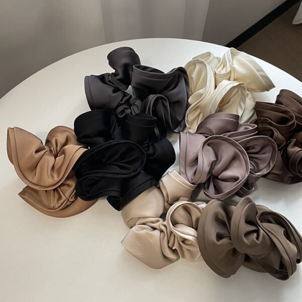 1/2/3pc Silk Oversized Scrunchies Women Elastic Hair Bands Ponytail Holder Rubber Band Elegant Satin Hair Rope Hair Accessory - Image 52