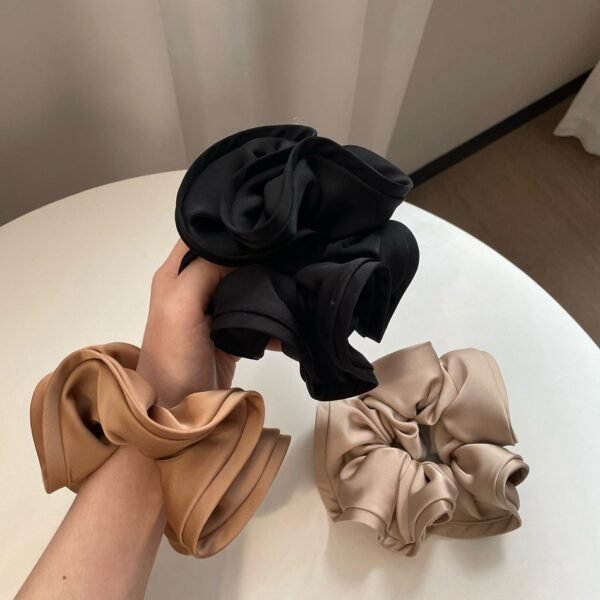 1/2/3pc Silk Oversized Scrunchies Women Elastic Hair Bands Ponytail Holder Rubber Band Elegant Satin Hair Rope Hair Accessory - Image 53