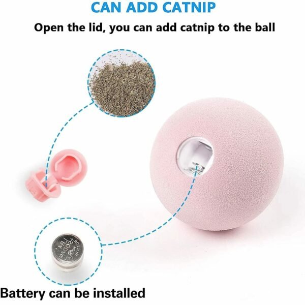 Smart Cat Toy Interactive Ball Cat Toy Pet Playing Ball Pet Creak Supplies Products Cat Toy Ball For Pets - Image 3
