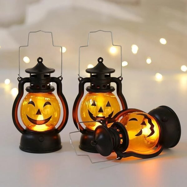 LED Haloween Pumpkin Ghost Lanter Candle Light Halloween Party Decoration for Home Holiday Bar Horror Props Oil Lamp Kids Toy - Image 4