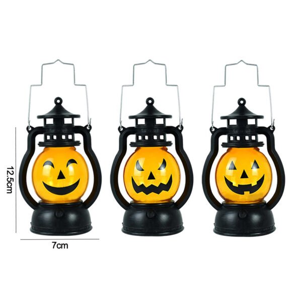 LED Haloween Pumpkin Ghost Lanter Candle Light Halloween Party Decoration for Home Holiday Bar Horror Props Oil Lamp Kids Toy - Image 7