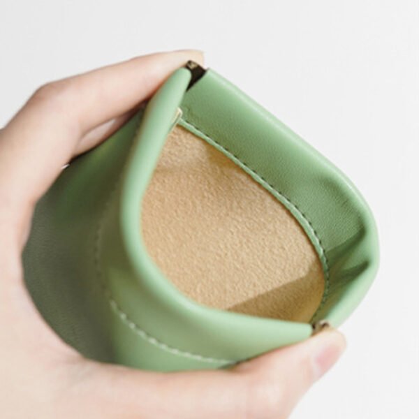 Unisex PU Leather Portable Coin Purse Small Earphone Bag Headphone Organizer Mini Sundry Cosmetic lipstick Change Storage Bag - Image 3