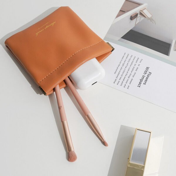 Unisex PU Leather Portable Coin Purse Small Earphone Bag Headphone Organizer Mini Sundry Cosmetic lipstick Change Storage Bag - Image 12