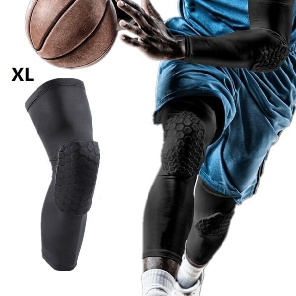 Basketball Knee Pads Protector Compression Sleeve Honeycomb Foam Brace Anti-collision Kneepad Fitness Gear Volleyball Support - Image 2