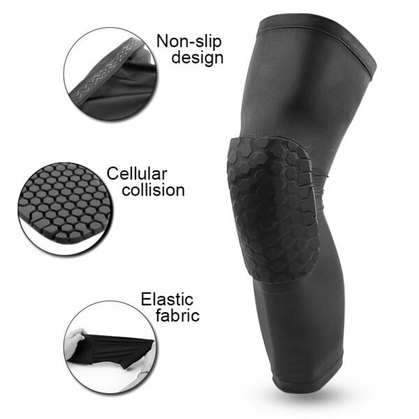 Basketball Knee Pads Protector Compression Sleeve Honeycomb Foam Brace Anti-collision Kneepad Fitness Gear Volleyball Support - Image 5