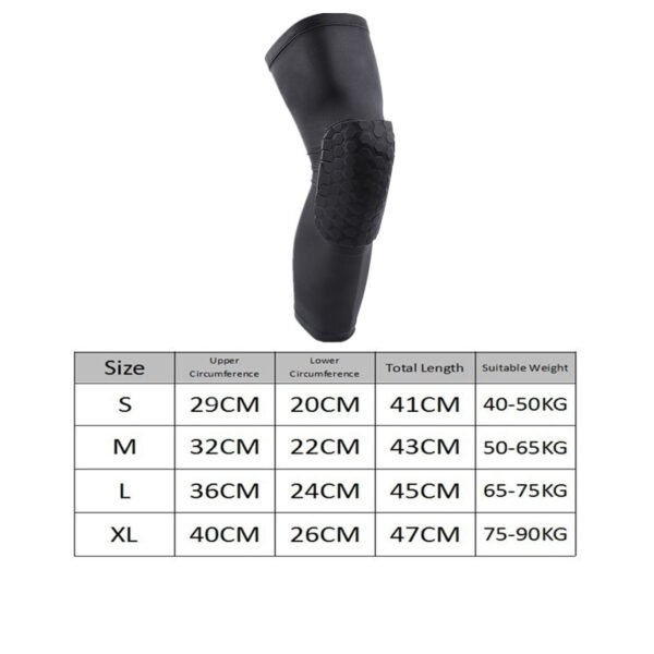 Basketball Knee Pads Protector Compression Sleeve Honeycomb Foam Brace Anti-collision Kneepad Fitness Gear Volleyball Support - Image 7
