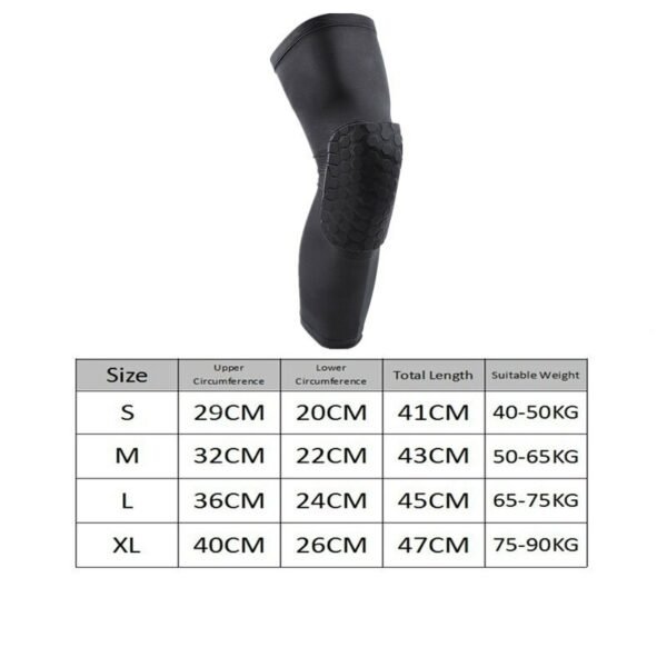 Basketball Knee Pads Protector Compression Sleeve Honeycomb Foam Brace Anti-collision Kneepad Fitness Gear Volleyball Support - Image 7