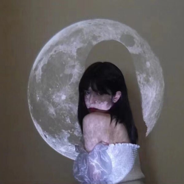 Ins Moon Projection Lamp Background Projector Night Light Photo Prop Wall Lights Birthday Gift Party Decoration Bedroom Decor - Image 2