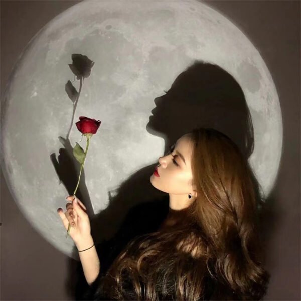 Ins Moon Projection Lamp Background Projector Night Light Photo Prop Wall Lights Birthday Gift Party Decoration Bedroom Decor - Image 4
