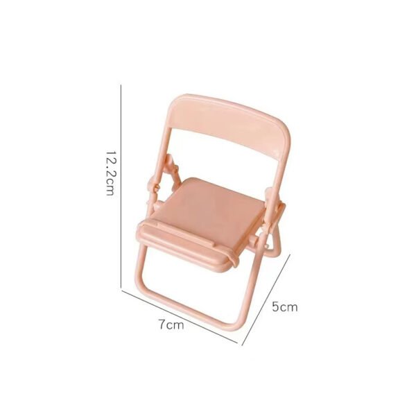 4pcs Cute Sweet Creative Desktop Mini Chair Stand Can Be Used As Decorative Ornaments Foldable Lazy Drama Mobile Phone Holder - Image 6