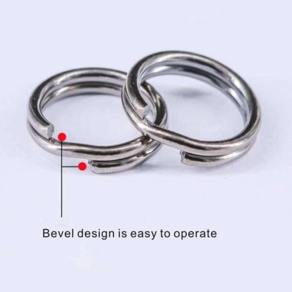 50pcs Fishing Split Rings Crank Hard Bait Snap Stainless Steel Double Loop Split Open Carp Fishing Connector Accessories Pesca - Image 6