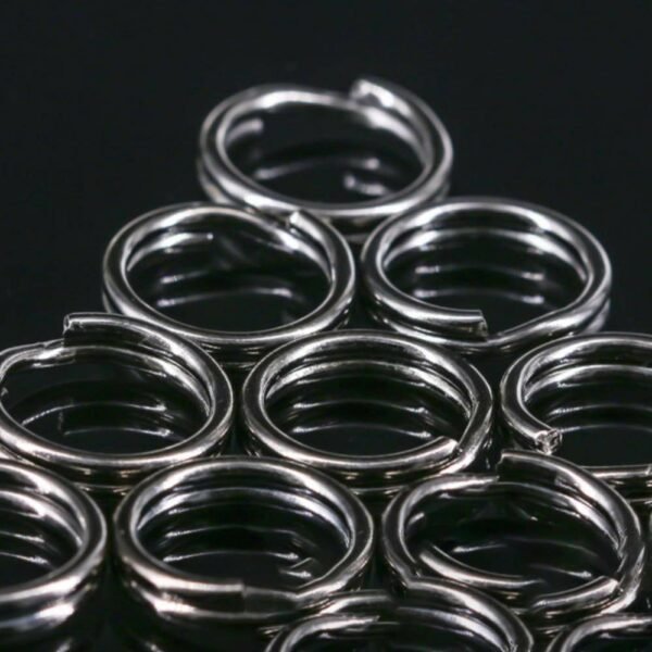50pcs Fishing Split Rings Crank Hard Bait Snap Stainless Steel Double Loop Split Open Carp Fishing Connector Accessories Pesca - Image 7