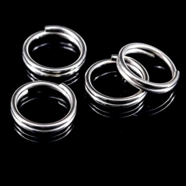 50pcs Fishing Split Rings Crank Hard Bait Snap Stainless Steel Double Loop Split Open Carp Fishing Connector Accessories Pesca - Image 9