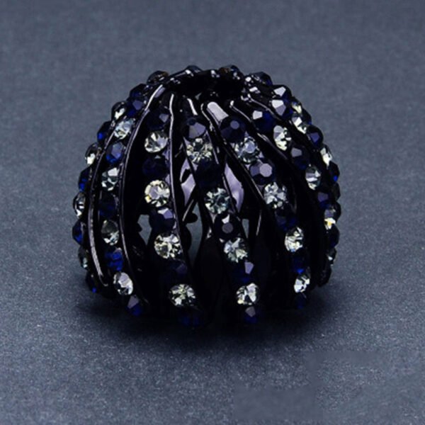 Women Bun Crystal Hair Claw Fashion Female Ponytail Headwear Horsetail Buckle Hair Clip Bird Nest Expanding Hair Accessories - Image 8