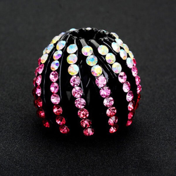 Women Bun Crystal Hair Claw Fashion Female Ponytail Headwear Horsetail Buckle Hair Clip Bird Nest Expanding Hair Accessories - Image 15
