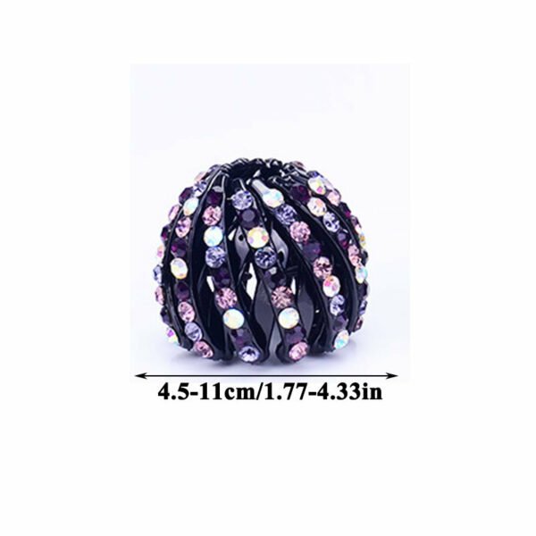 Women Bun Crystal Hair Claw Fashion Female Ponytail Headwear Horsetail Buckle Hair Clip Bird Nest Expanding Hair Accessories - Image 35