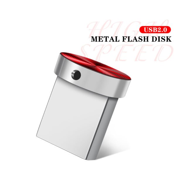 Mini Metal Button USB Flash Drives 64GB Blue Fashion Memory Stick Red External Storage Creative Gift Pen Drive Silver Pendrive - Image 21