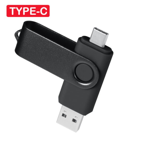 2 in 1 TYPE-C for Mobile phone USB Flash Drive 64GB Rotatable Black Memory Stick Green Pen Drive Red Pendrive Blue U Disk - Image 22
