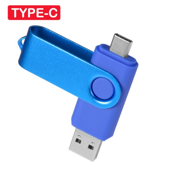 2 in 1 TYPE-C for Mobile phone USB Flash Drive 64GB Rotatable Black Memory Stick Green Pen Drive Red Pendrive Blue U Disk - Image 29