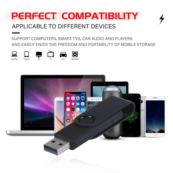 2 in 1 TYPE-C for Mobile phone USB Flash Drive 64GB Rotatable Black Memory Stick Green Pen Drive Red Pendrive Blue U Disk - Image 13