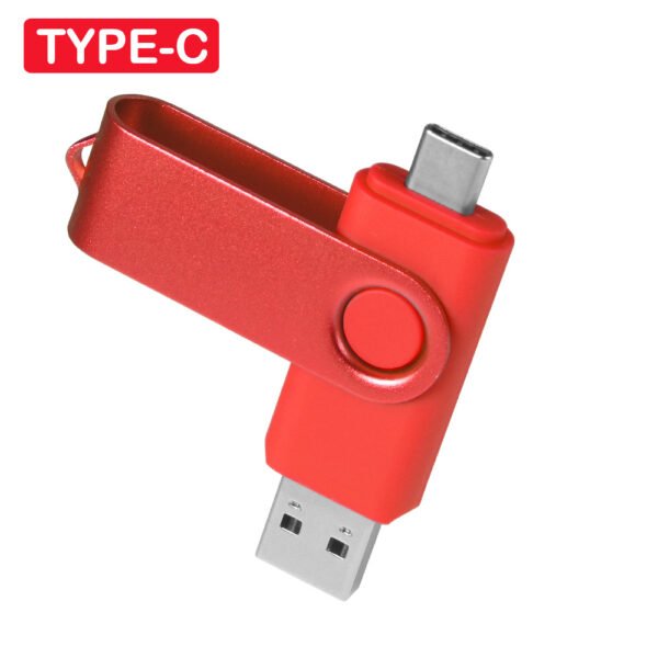 2 in 1 TYPE-C for Mobile phone USB Flash Drive 64GB Rotatable Black Memory Stick Green Pen Drive Red Pendrive Blue U Disk - Image 8
