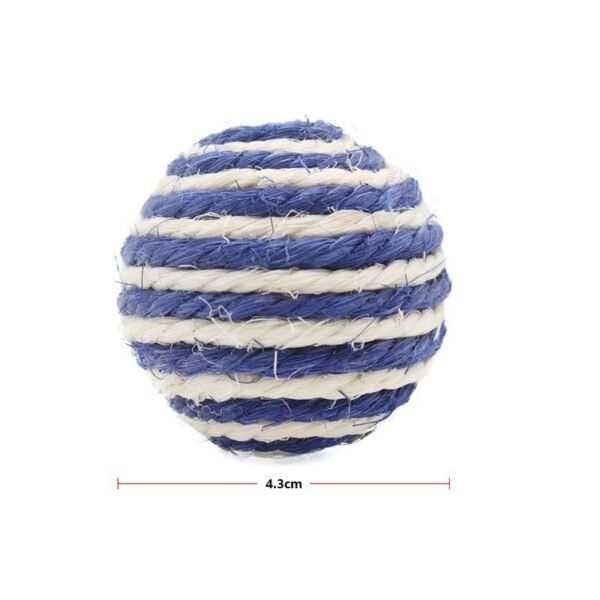 Cat Pet Sisal Rope Woven Ball Chewing Rattle Scratching Toy Interactive Scratching Chewing Toy Pet Cat Dog - Image 6