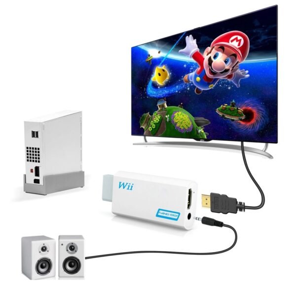 Full HD 1080P Wii to HDMI-compatible Converter Adapter Wii2HDMI-compatible Converter 3.5mm Audio for PC HDTV Monitor Display - Image 13