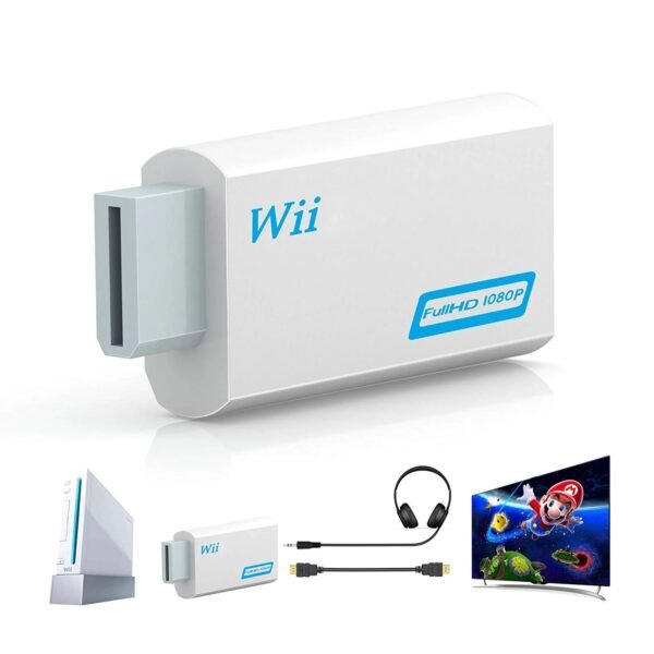 Full HD 1080P Wii to HDMI-compatible Converter Adapter Wii2HDMI-compatible Converter 3.5mm Audio for PC HDTV Monitor Display - Image 14