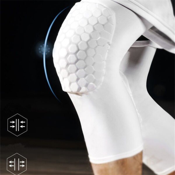 Basketball Knee Pads Protector Compression Sleeve Honeycomb Foam Brace Anti-collision Kneepad Fitness Gear Volleyball Support - Image 4