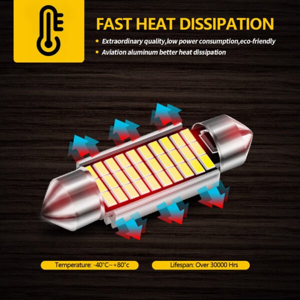 High Quality Super Bright LED Bulb C5w Car License Plate Light Interior Reading Dome Light 31mm36mm39mm41mm - Image 16