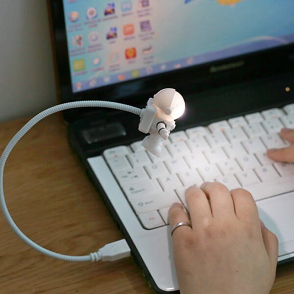 USB Astronaut LED Light Astronaut Night Light Creative Book Light Computer Gift - Image 2