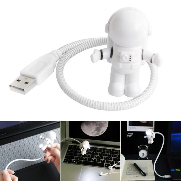 USB Astronaut LED Light Astronaut Night Light Creative Book Light Computer Gift - Image 4