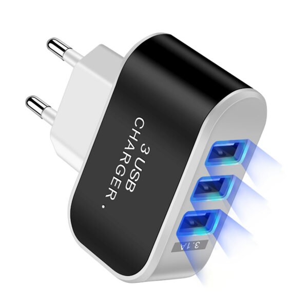 3Usb Candy Charger LED Luminous Mobile Phone Charging Head Intelligent Multi Port USB Charger Travel Charging/EU for xiaomi - Image 29