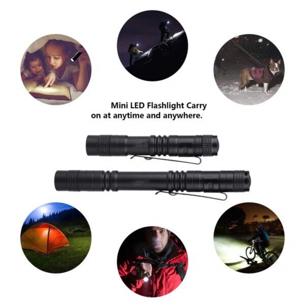Mini Portable LED Flashlight Pocket Ultra Bright High Lumens Handheld Pen Light linterna led Torch for Camping Outdoor Emergency - Image 5