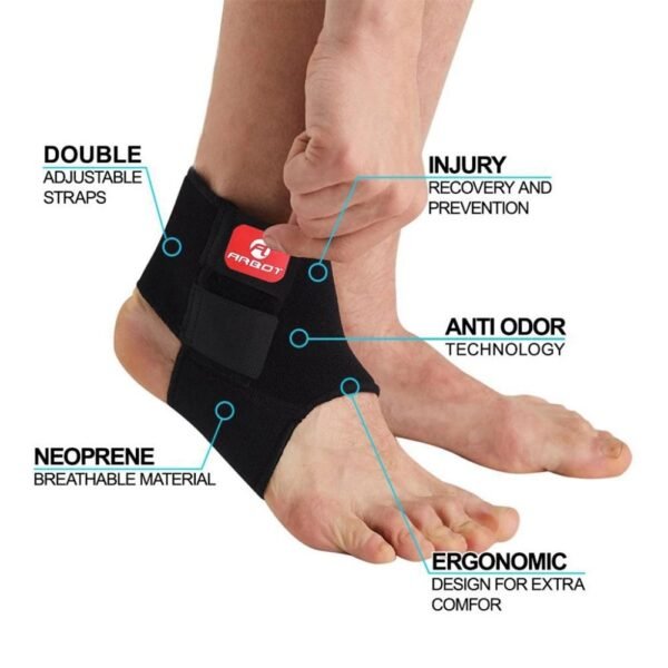 One Piece Men Women Compression Ankle Support Breathable Ankle Brace Wrap Stabilizer for Running Basketball Volleyball Sports - Image 4