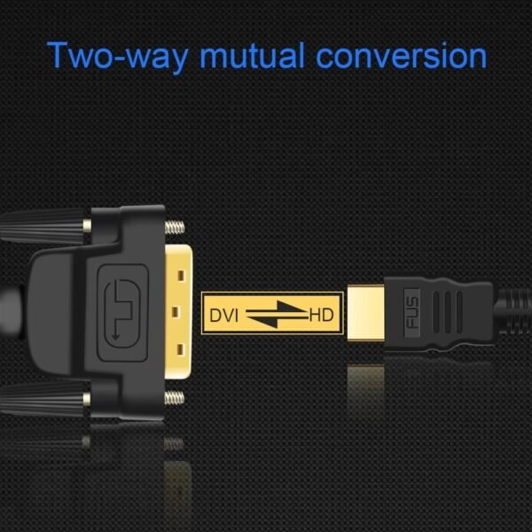 HDMI-compatible to DVI Cable 1080P 3D DVI to HDMI-compatible Cable DVI-D 24+1 Pin Adapter Cables Gold Plated for TV BOX DVD 1 2M - Image 17
