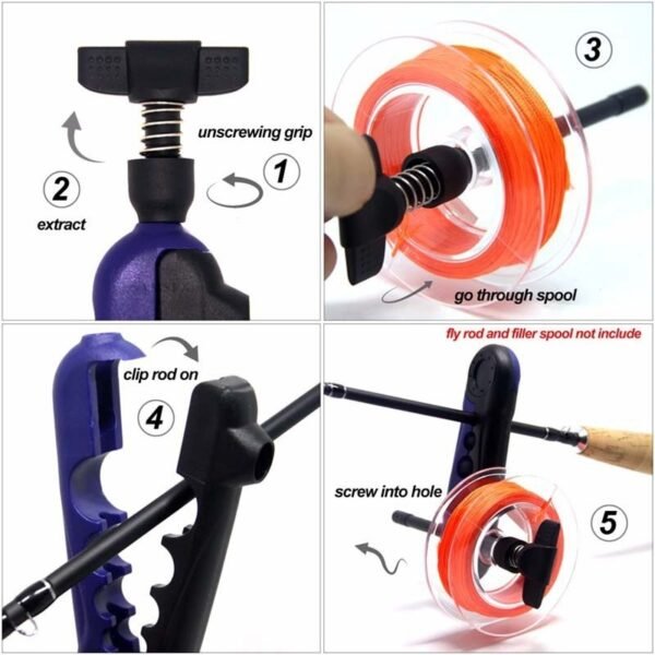 Fishing Tools Portable Fishing Line Winder Reel Line Spooler Machine Spinning & Baitcasting Reel Spooling Carp Fishing Equipment - Image 24