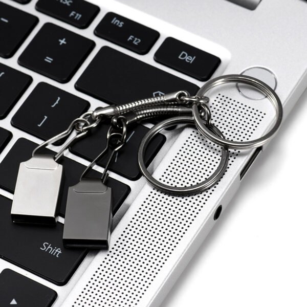 Mini USB Flash Drives 64GB High Speed Pen Drive Fashion Memory Stick Metal Free Key Chain Pendrive Black Storage Devices Silver - Image 14