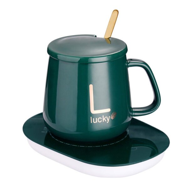 Electric Heated Coffee Mug Heating Coaster for Home Office Milk Tea Water Heating Mat Smart Thermostatic Warmer Pad - Image 14