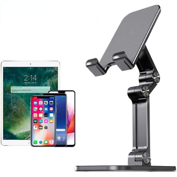 Three Sections Foldable Desk Mobile Phone Holder For iPhone iPad Tablet Flexible Table Desktop Adjustable Cell Smartphone Stand - Image 11