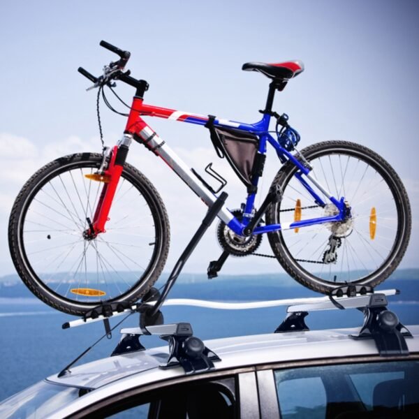 47.24in Universal Top Roof Rack Cross Bar Cargo Carrier Aluminum Crossbar Rack with 165LBS Capacity Fit for Most Vehicle Wagon Car Without Roof Side Rail - Image 7