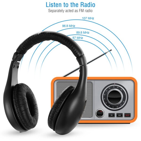 Wireless RF Headphones HiFi Over Ear Headsets RF Transmitter Receiver - Image 4